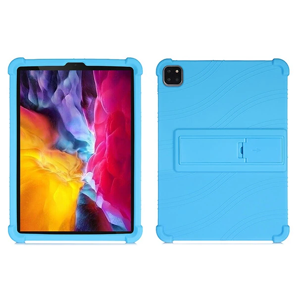 ALLY iPad Air 10.9 İnç Standlı Silikon Kılıf 20202022-(5775) - Yeşil