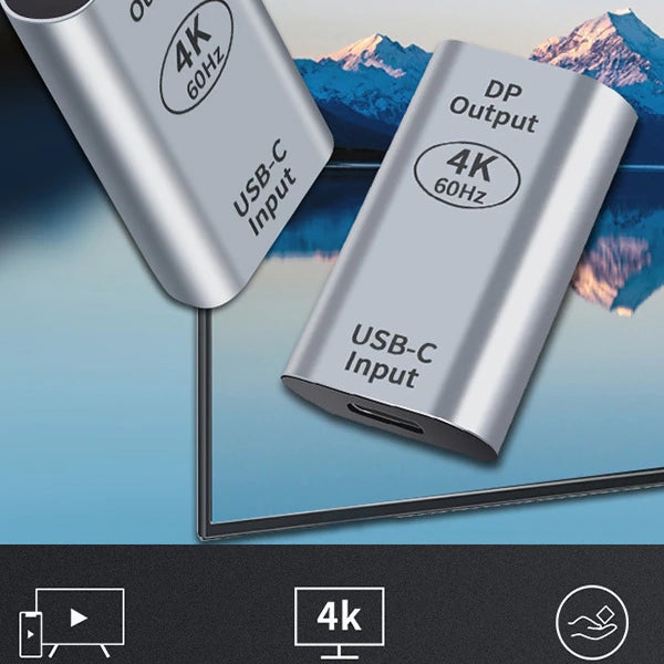 ALLY USB-C input DP output 4K Dönüştürücü Adaptör 60H-(5775) - Gümüş