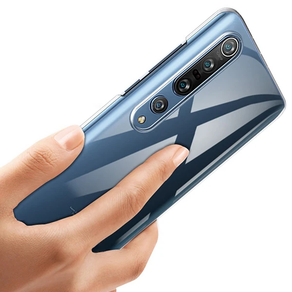 Xiaomi Mi 10/10 Pro Kamera Korumalı Silikon Kılıf-(5775) - Şeffaf 2