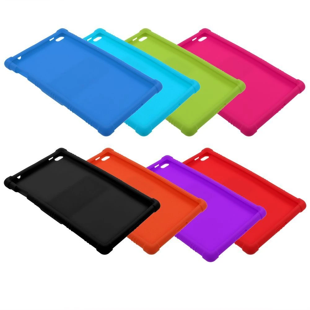Lenovo Tab 4 8 (tb-8504 Standlı Silikon Kılıf Ultra Koruma Kılıf-(5775) - Açık Mavi