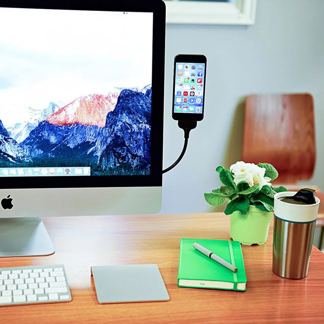 Lazy Acrobat Metal Usb Stand Android Micro Usb-(5775) - Siyah