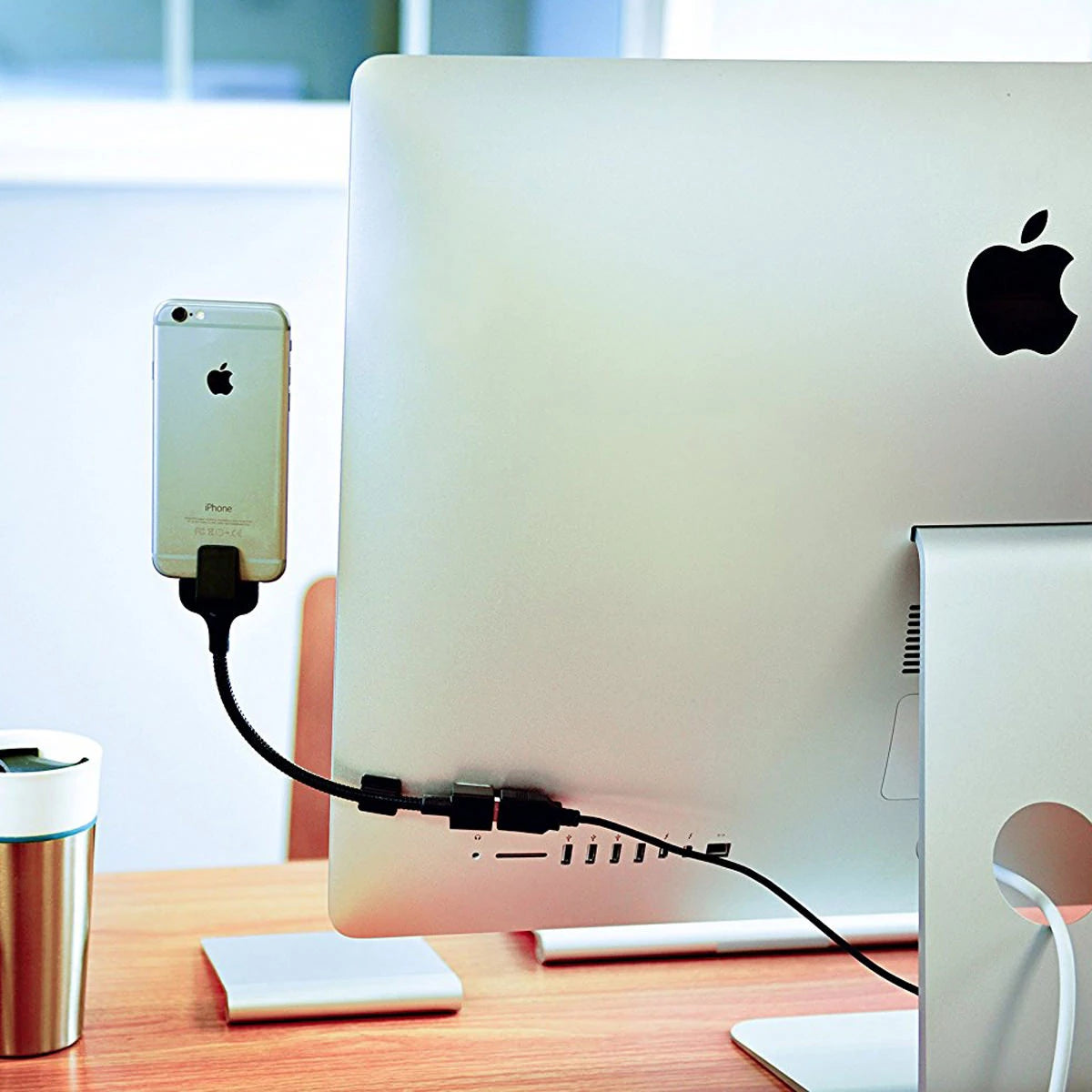 Lazy Acrobat Metal Usb Stand Android Micro Usb-(5775) - Siyah