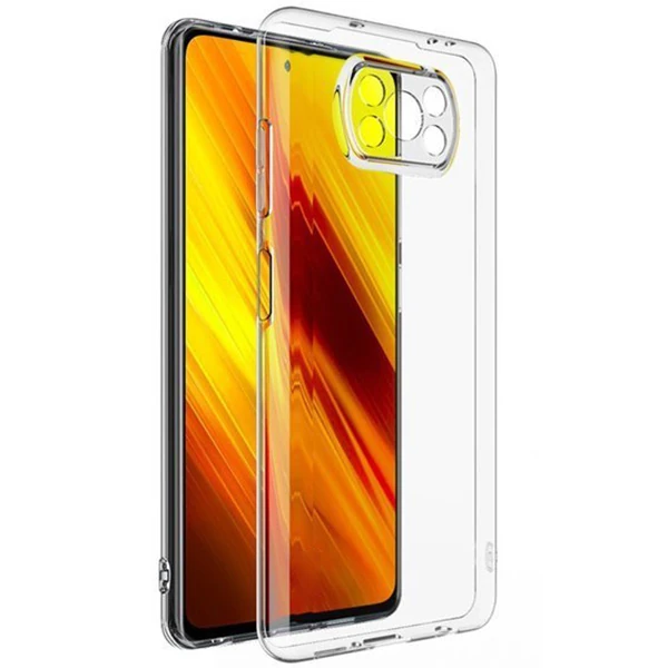 GOR Xiaomi Poco X3  Şeffaf Kamera Korumalı Ultra Slim Tpu Kılıf-(5775) - Şeffaf 2