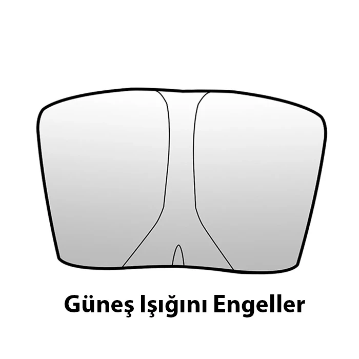 Ally Tesla Model Y Model 3 için Ön Cam Güneşliği Katlanır Ön Pencere Güneşlik-(5775) - Gümüş