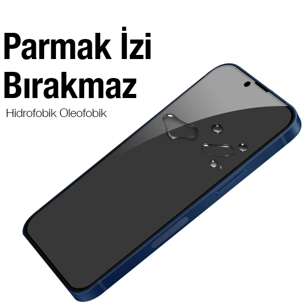 ALLY İPhone 14 Plus 6.7 3D Full Privacy Gizlilik Cam Ekran Koruyucu Anti-Spy-(5775) - Siyah