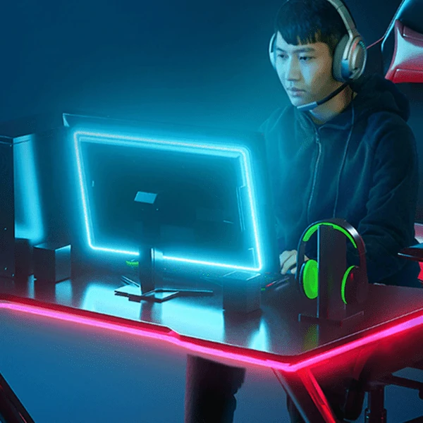 BASEUS Game Light RGB 5050 Esnek Oyuncu Pc LED Şerit Işık 5W15 m-(5775) - Siyah