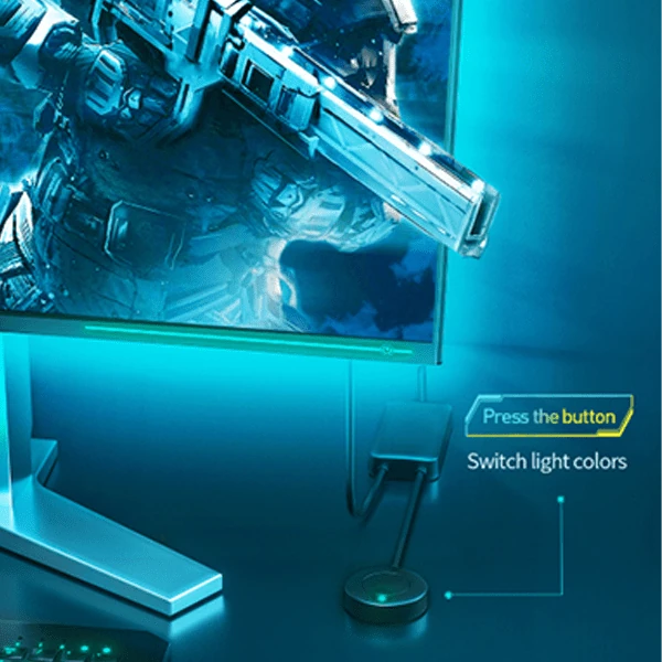 BASEUS Game Light RGB 5050 Esnek Oyuncu Pc LED Şerit Işık 5W15 m-(5775) - Siyah