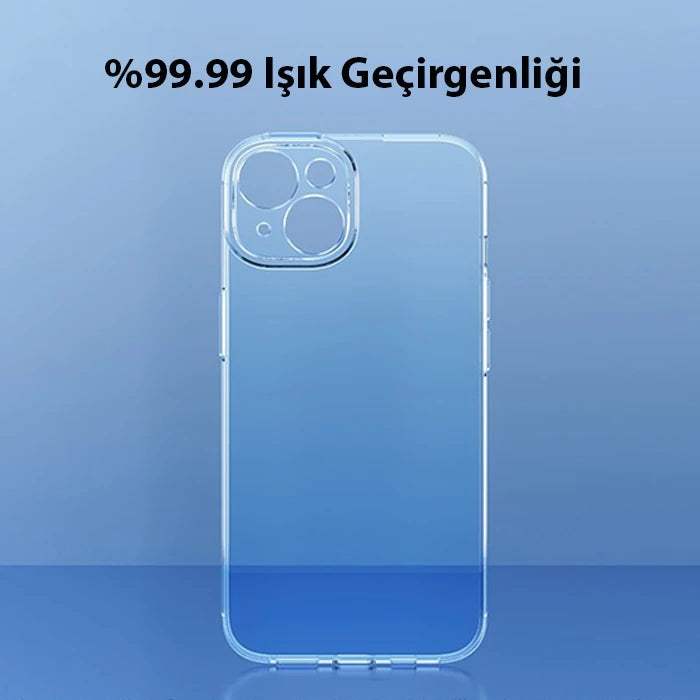 Baseus Simple Case iPhone 14 6.1 Kamera Korumalı İnce Silikon Şeffaf Kılıf-(5775) - Şeffaf 2