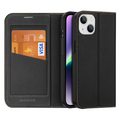 Dux Ducis iPhone 14 Plus 6.7 Kılıf Skin X PU Deri Manyetik Kapaklı Kılıf Magnetic Folio Case-(5775) - Lacivert
