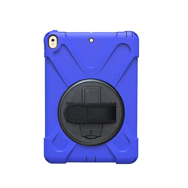 İpad Pro 10.5 3 Katmanlı Standlı Zırh Kılıf/Shockproof Case-(5775) - Mavi