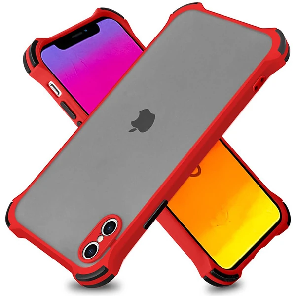 Ally İPhone XS Max 6.5 İnch Shokproof Kamera Koruma Darbe Emici Kılıf-(5775) - Siyah
