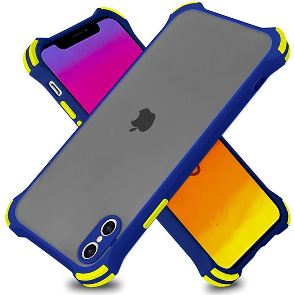 Ally İPhone XS Max 6.5 İnch Shokproof Kamera Koruma Darbe Emici Kılıf-(5775) - Siyah