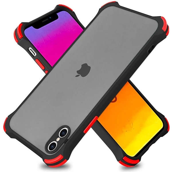 Ally İPhone XS Max 6.5 İnch Shokproof Kamera Koruma Darbe Emici Kılıf-(5775) - Siyah