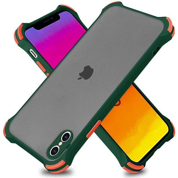 Ally İPhone XS Max 6.5 İnch Shokproof Kamera Koruma Darbe Emici Kılıf-(5775) - Siyah