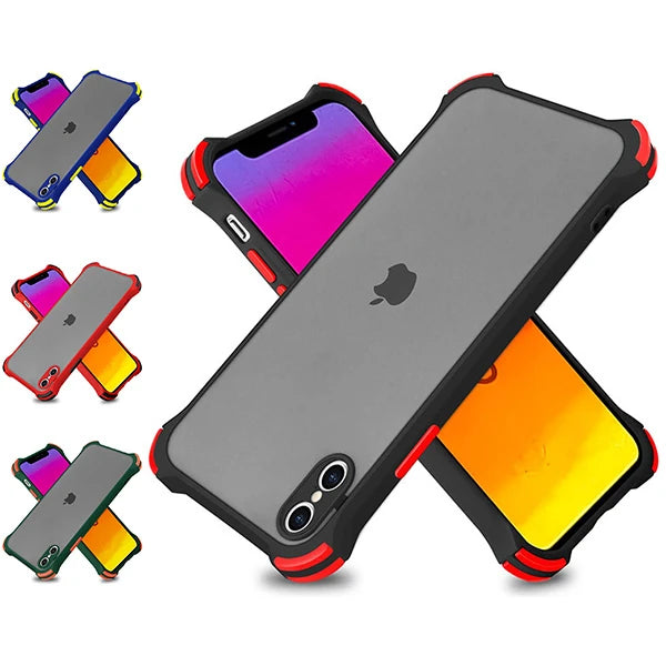 Ally İPhone XS Max 6.5 İnch Shokproof Kamera Koruma Darbe Emici Kılıf-(5775) - Siyah