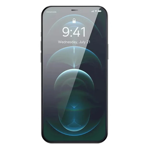 Baseus Crystal 0.3mm iPhone 12 Pro Max Tempered Ekran Koruyucu 2 Adet Set-(5775) - Şeffaf 2