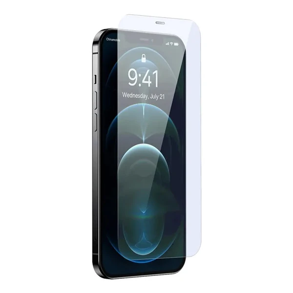 Baseus Crystal 0.3mm iPhone 12 Pro Max Tempered Ekran Koruyucu 2 Adet Set-(5775) - Şeffaf 2