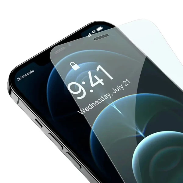 Baseus Crystal 0.3mm iPhone 12 Pro Max Tempered Ekran Koruyucu 2 Adet Set-(5775) - Şeffaf 2