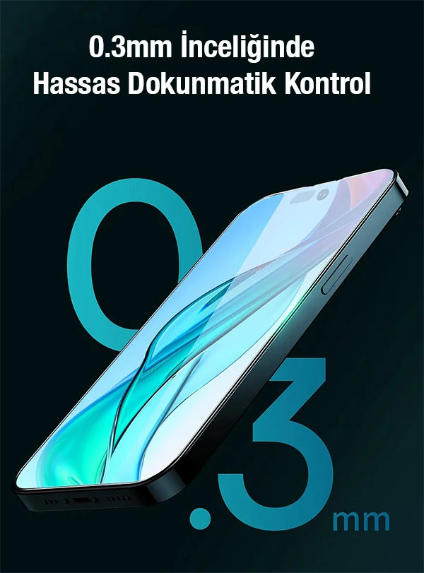 Baseus Crystal 0.3mm iPhone 12 Pro Max Tempered Ekran Koruyucu 2 Adet Set-(5775) - Şeffaf 2
