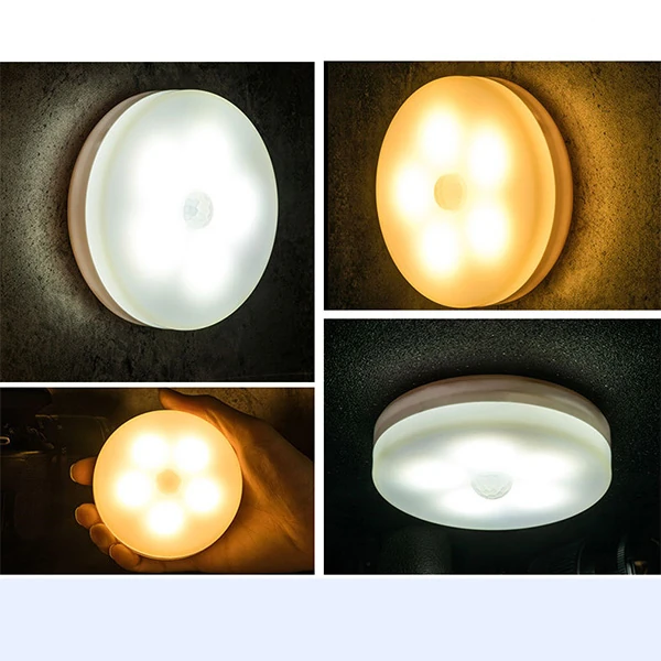 ALLY Akıllı Led Sensorlu Otomatik Usb Şarj Edilebilir Gece Lambası Led-(5775) - Beyaz