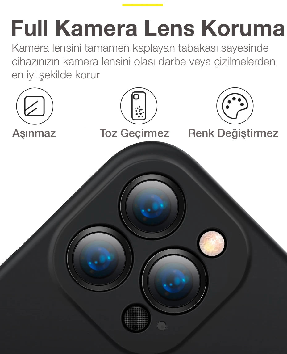 Baseus Liquid iPhone 13 Pro Max Kılıf Kamera Korumalı İçi Kadife Silikon Kılıf-(5775) - Mavi