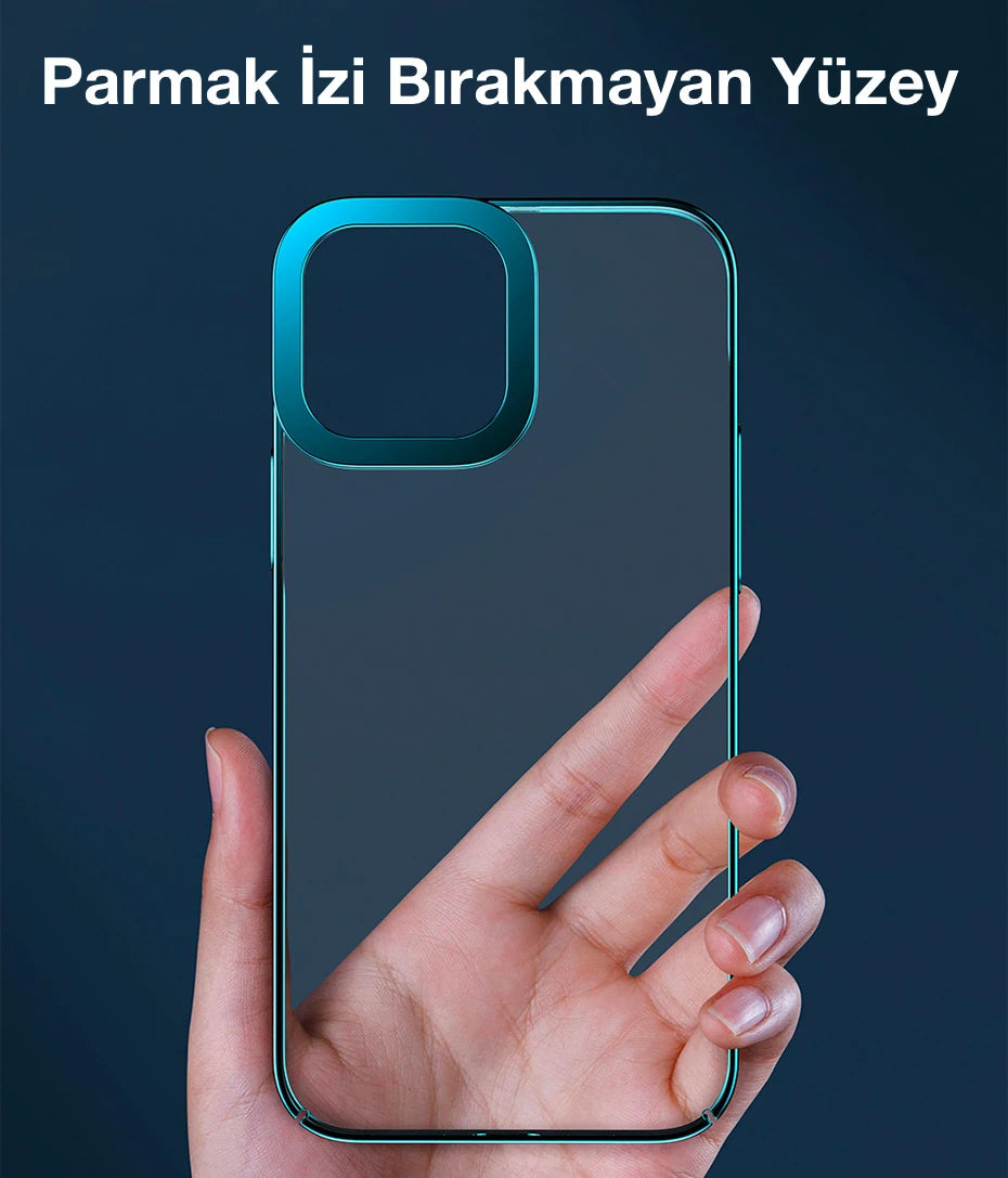 Baseus Glitter iPhone 13 6.1inç Kılıf Renkli Kenar Şeffaf Silikon-(5775) - Pembe