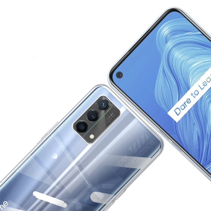 Ally OPPO K9 5G Kılıf Kamera Korumalı Ultra İnce Şeffaf Silikon Kılıf-(5775) - Şeffaf 2