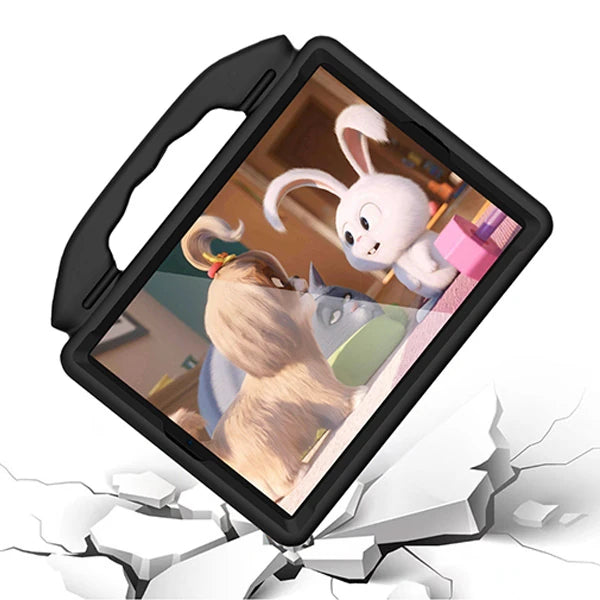 Ally İPAD 7.10.2 PRO 10.5 Kılıf Eva Çocuk Shockproof Standlı Taşınabilir-(5775) - Siyah