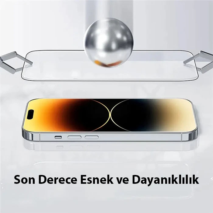 Baseus Corning iPhone 15 Pro Full Koruma Eye-Protection Tempered Cam Ekran Koruyucu-(5775) - Şeffaf 2