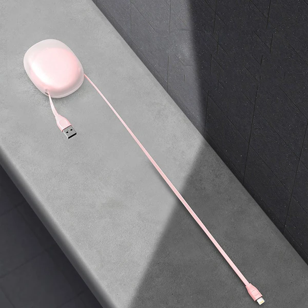 BASEUS Let''s Go İPhone 12-1111 Pro SE 2020 XR XS 8-7 Usb Kablo 1Metre-(5775) - Pembe