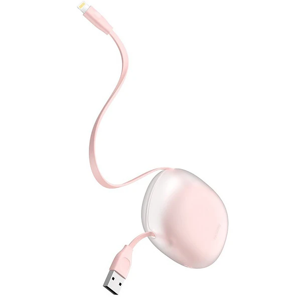 BASEUS Let''s Go İPhone 12-1111 Pro SE 2020 XR XS 8-7 Usb Kablo 1Metre-(5775) - Pembe