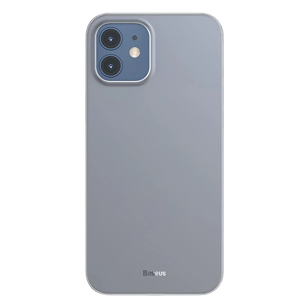 Baseus Wing Case İPhone 12 6.1 Kılıf Ultra İnce Lux Mat Şeffaf Kılıf-(5775) - Yeşil