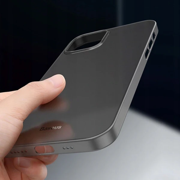 Baseus Wing Case İPhone 12 6.1 Kılıf Ultra İnce Lux Mat Şeffaf Kılıf-(5775) - Yeşil