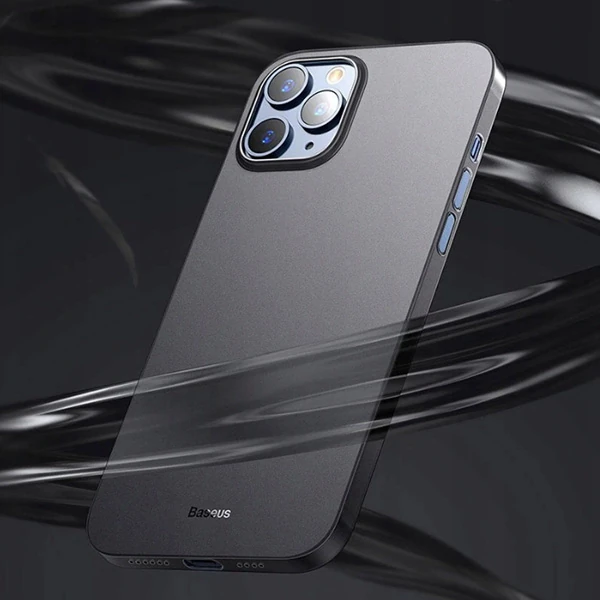 Baseus Wing Case İPhone 12 6.1 Kılıf Ultra İnce Lux Mat Şeffaf Kılıf-(5775) - Yeşil