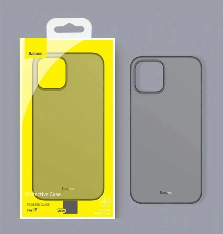 Baseus Wing Case İPhone 12 6.1 Kılıf Ultra İnce Lux Mat Şeffaf Kılıf-(5775) - Yeşil