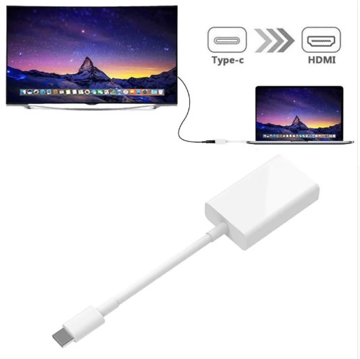 Ally 4k Type C Hdmi Görüntü Aktarma Adeptörü-(5775) - Beyaz
