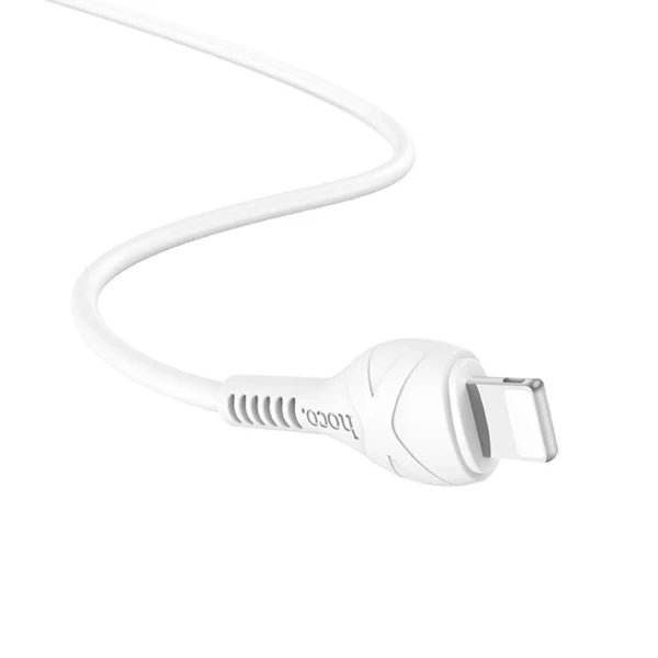 HOCO X37  İPhone 14-13-12-11  Lightning Şarj ve Data Kablosu 1M 2.4A-(5775) - Beyaz