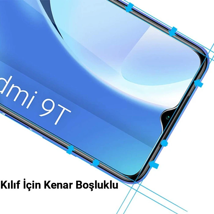 ALLY Xiaomi Redmi 9T Tempered Kırılmaz Cam Ekran Koruyucu-(5775) - Şeffaf 2