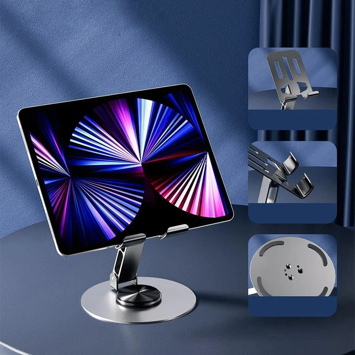 Ally 720 Derece Ayarlanabilir Alüminyum Telefon-Tablet Standı-(5775) - Mor