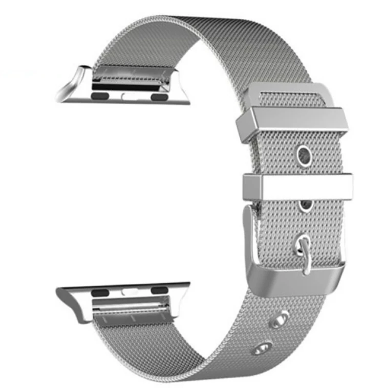Ally Apple Watch 7-8 45mm 6-5-4 44mm Watch Ultra 49mm Kayış Kordon Çelik Klasik Toka 3-2-1 42mm-(5775) - Siyah