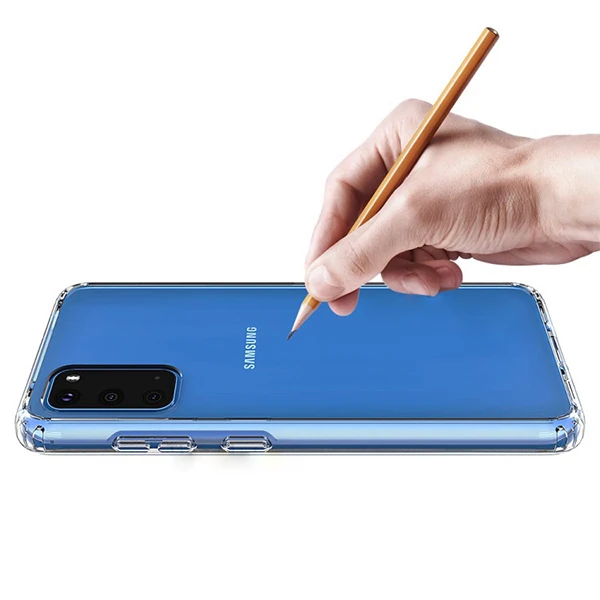 Ally Samsung Galaxy S20 Anti-Drop Darbe Emici Silikon Kılıf-(5775) - Şeffaf 2