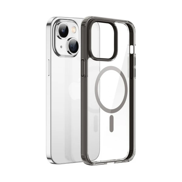 Dux Ducis Clin Mag Series iPhone 14 Plus 6.7 Magsafe Uyumlu Manyetik Silikon Kılıf-(5775) - Gri