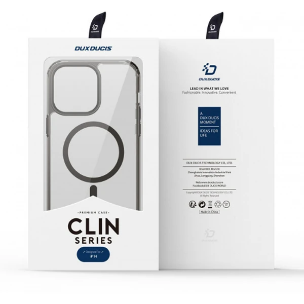 Dux Ducis Clin Mag Series iPhone 14 Plus 6.7 Magsafe Uyumlu Manyetik Silikon Kılıf-(5775) - Gri