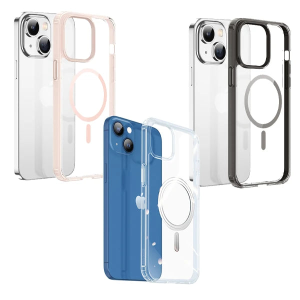 Dux Ducis Clin Mag Series iPhone 14 Plus 6.7 Magsafe Uyumlu Manyetik Silikon Kılıf-(5775) - Gri