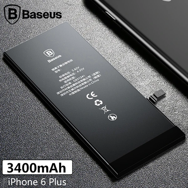 Baseus İPhone 6 Plus 3400 Mah Yüksek Kapasite Pil Batarya-(5775) - RZ
