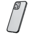 Baseus iPhone 12 Pro 6.1 Kamera Lens Koruyuculu Frame Kılıf-(5775) - Siyah