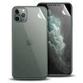 İPhone 11 Pro Film Ön Arka Full Koruyucu Membran Nano Hidrojel Koruyucu Set-(5775) - Şeffaf 2