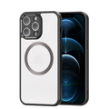 Dux Ducis iPhone 12 Pro Aimo Series Mag Safe Premium Buzlu Sert PC-TPU Kılıf-(5775) - Siyah