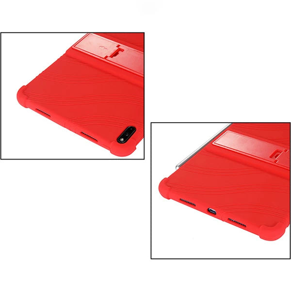 ALLY Huawei MatePad Pro 10.8 İnç Standlı Silikon Kılıf-(5775) - Mavi