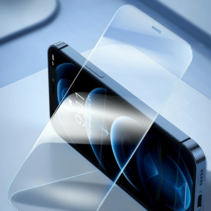 Baseus iPhone 15 Pro Corning Serisi Silikon Kılıf + Tempered Ekran Koruyucu Set-(5775) - Şeffaf 2